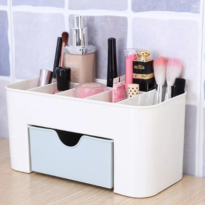 Plastic Drawer Makeup Organizer – Compact Dressing Table Storage for Cosmetics & Jewellery