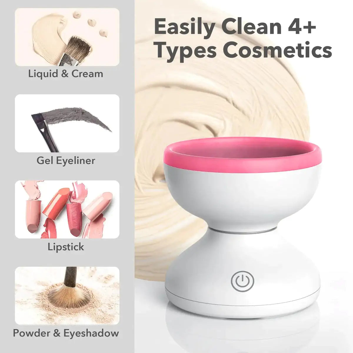 Silicone Makeup Brush Cleaner Pad – Deep-Clean Textured Mat for Residue-Free Brushes