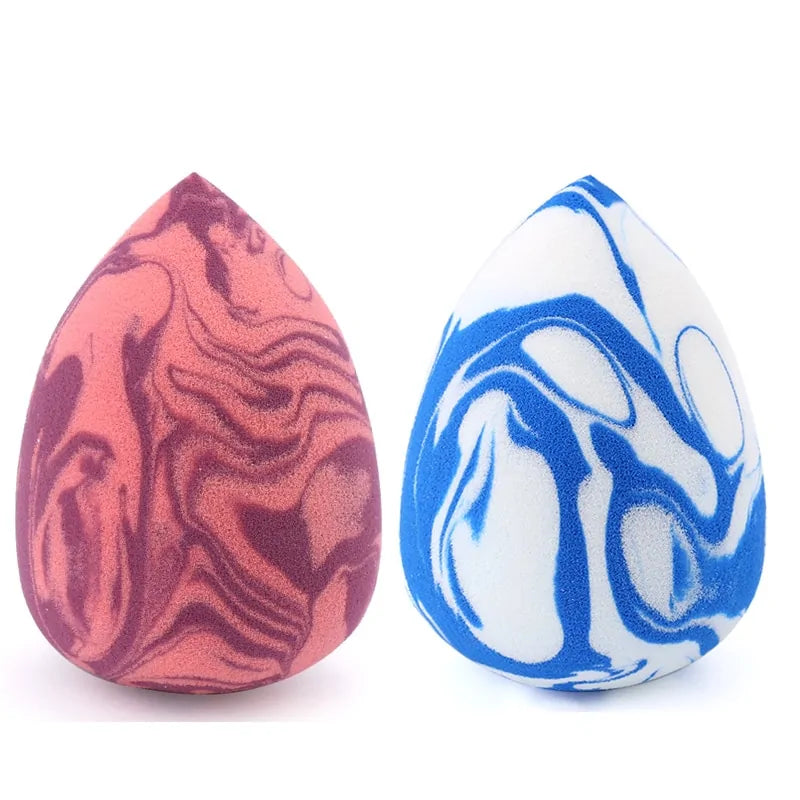 Marbling Water-Drop Makeup Sponge – Flawless Blending for Foundation, Concealer & Powder