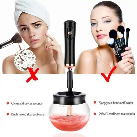 Liquid Makeup Brush Cleaner Solution – Fast-Acting Formula for Hygienic, Long-Lasting Brushes