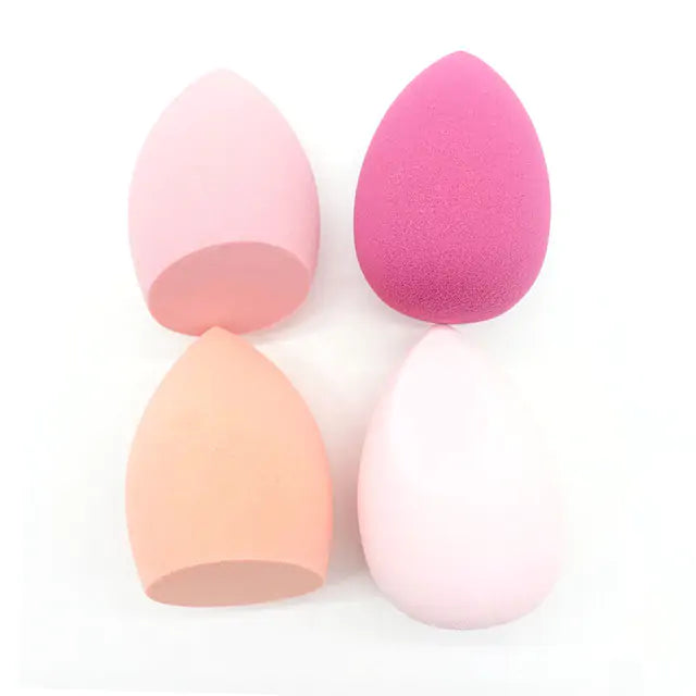 4 Piece Dual-Use Makeup Sponge Powder Puff Set – Dry & Wet Application