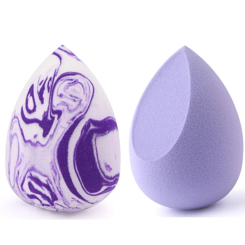 Marbling Water-Drop Makeup Sponge – Flawless Blending for Foundation, Concealer & Powder