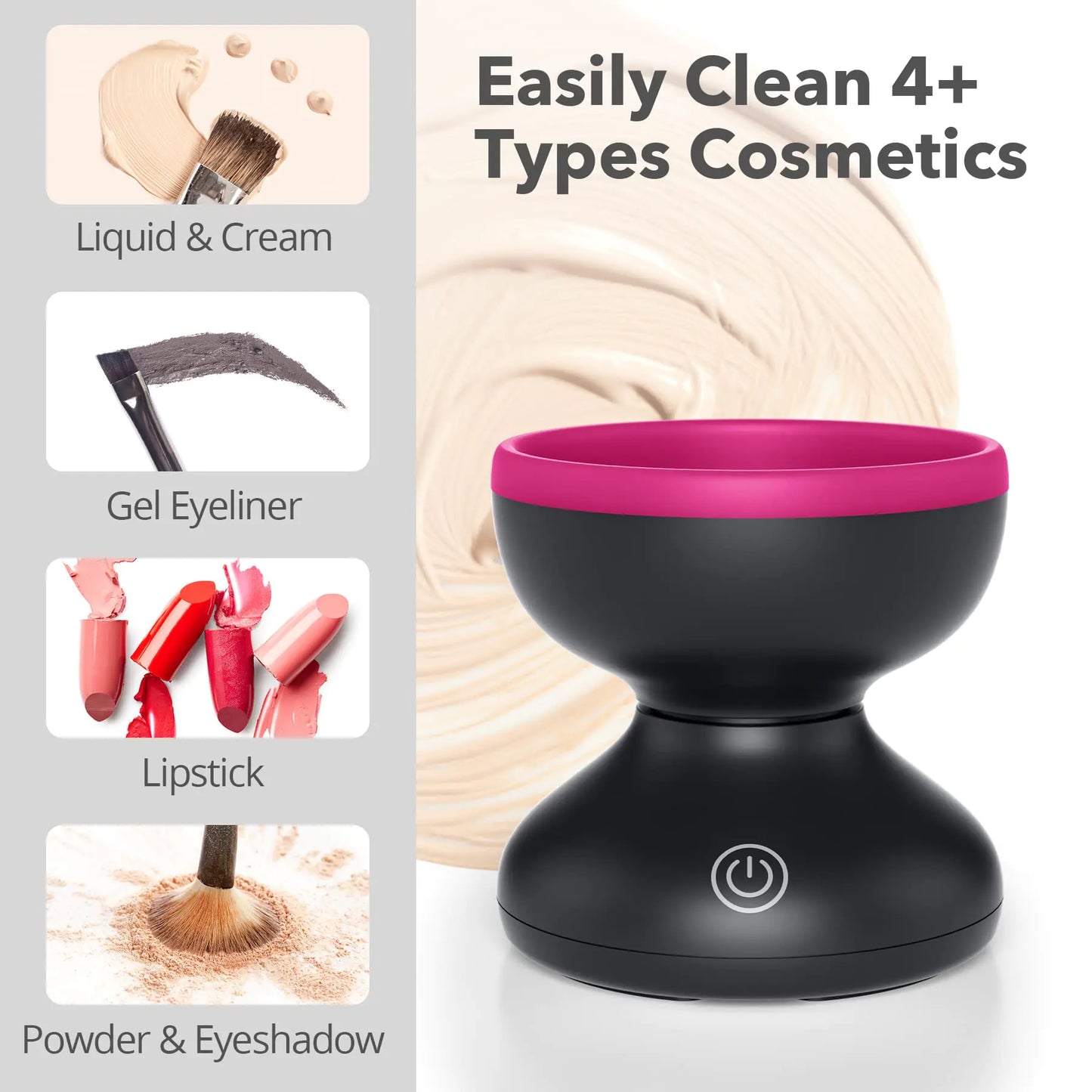 Silicone Makeup Brush Cleaner Pad – Deep-Clean Textured Mat for Residue-Free Brushes