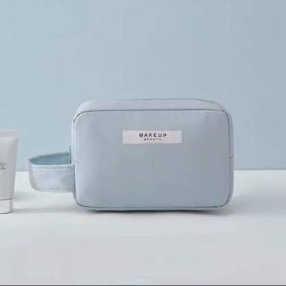 Multi-Compartment Makeup Bag – Organised Cosmetics Bag for Brushes, Palettes & Skincare