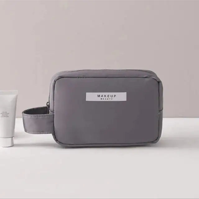 Multi-Compartment Makeup Bag – Organised Cosmetics Bag for Brushes, Palettes & Skincare