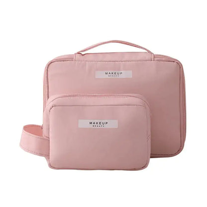 Multi-Compartment Makeup Bag – Organised Cosmetics Bag for Brushes, Palettes & Skincare