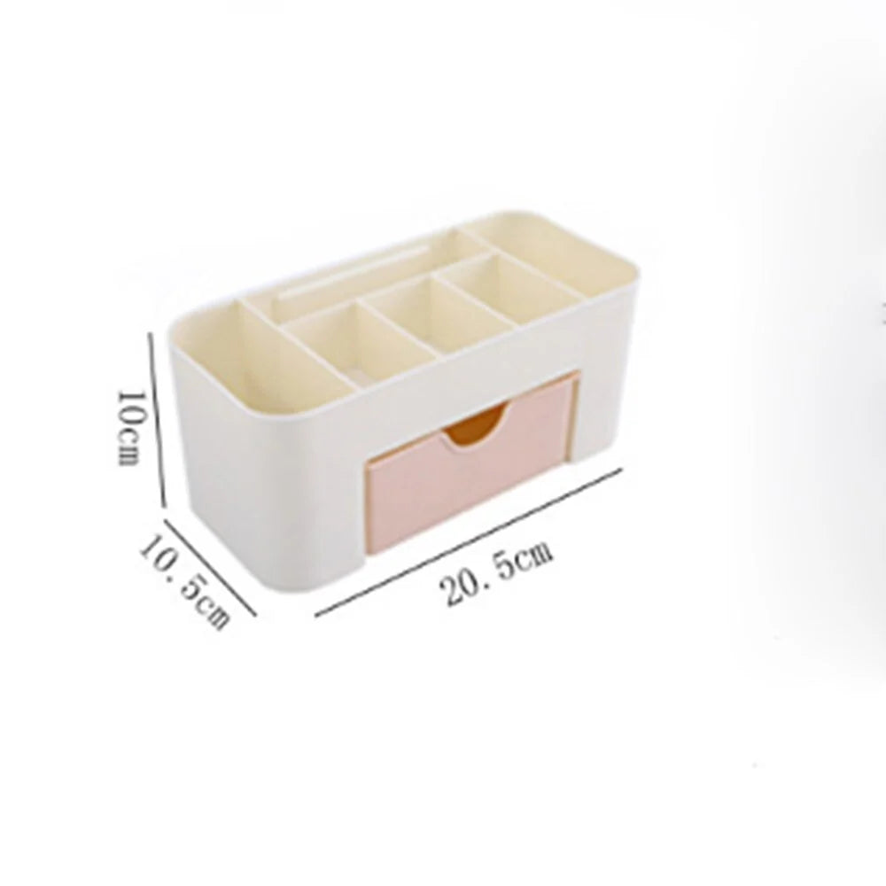 Plastic Drawer Makeup Organizer – Compact Dressing Table Storage for Cosmetics & Jewellery
