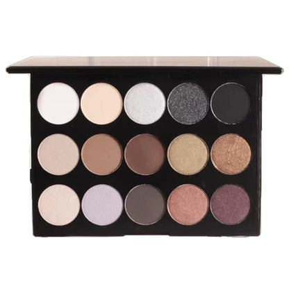 15 Shade Eyeshadow Palette – Matte, Shimmer & Frost Finishes | Twilight, Sunset & Dusk