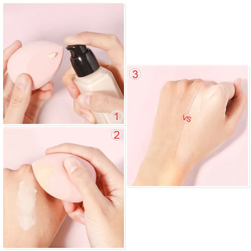 Marbling Water-Drop Makeup Sponge – Flawless Blending for Foundation, Concealer & Powder