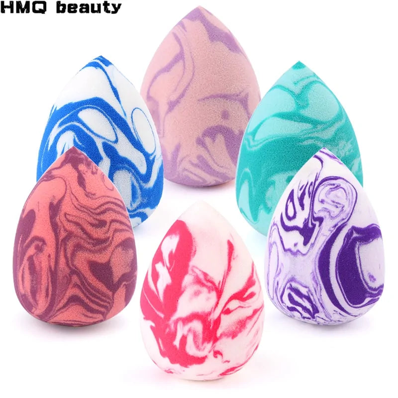 Marbling Water-Drop Makeup Sponge – Flawless Blending for Foundation, Concealer & Powder