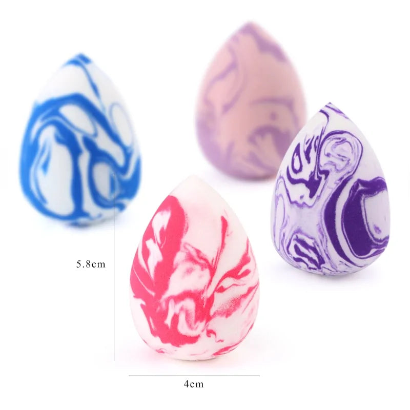 Marbling Water-Drop Makeup Sponge – Flawless Blending for Foundation, Concealer & Powder