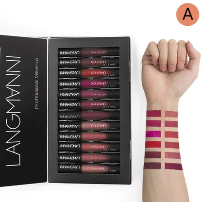 12 Piece Long-Lasting Lipstick Collection – Moisturising & Highly Pigmented