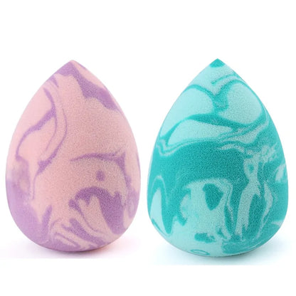 Marbling Water-Drop Makeup Sponge – Flawless Blending for Foundation, Concealer & Powder