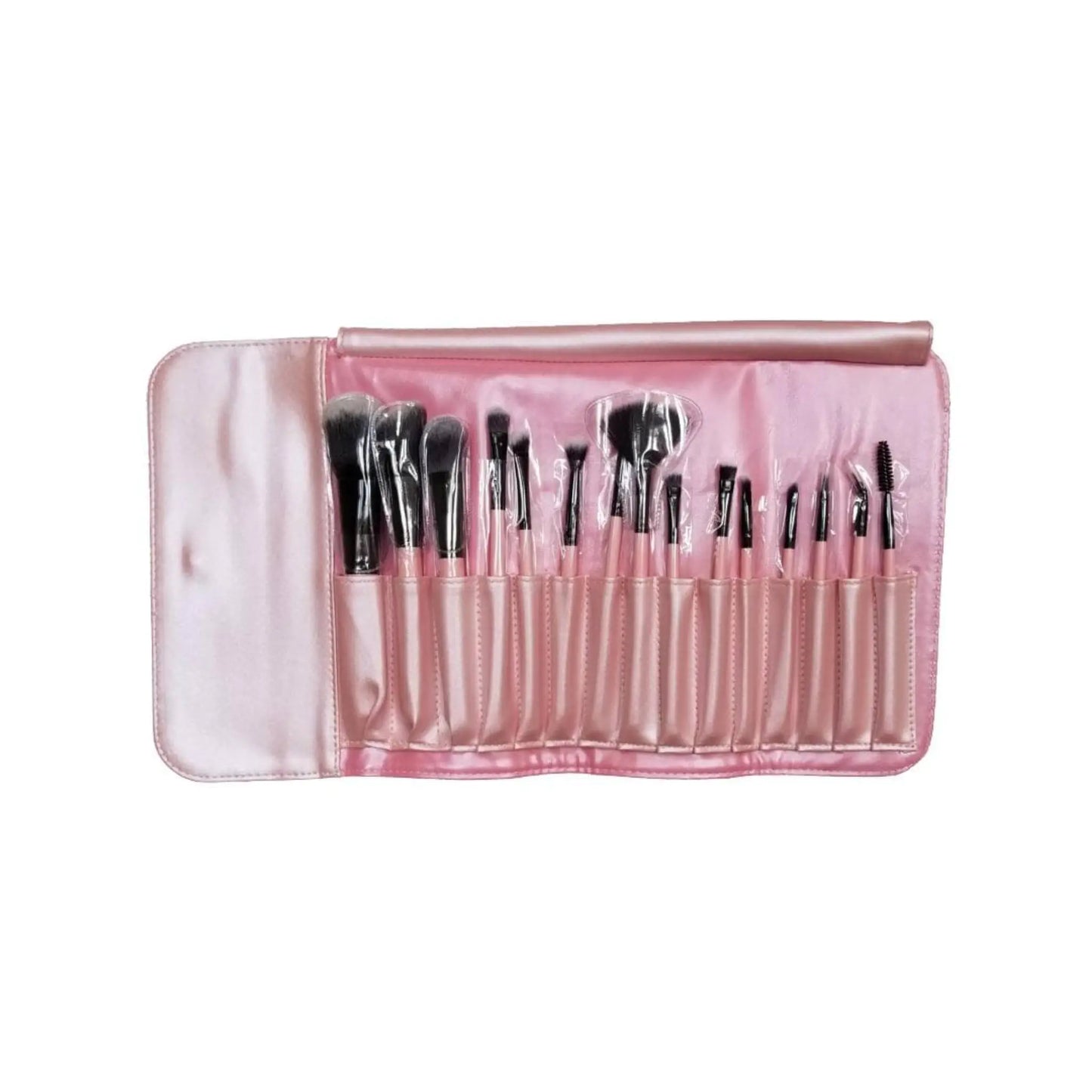 15 Piece Professional Synthetic Makeup Brush Set – Complete Face, Eye & Lip Brushes with Travel Case