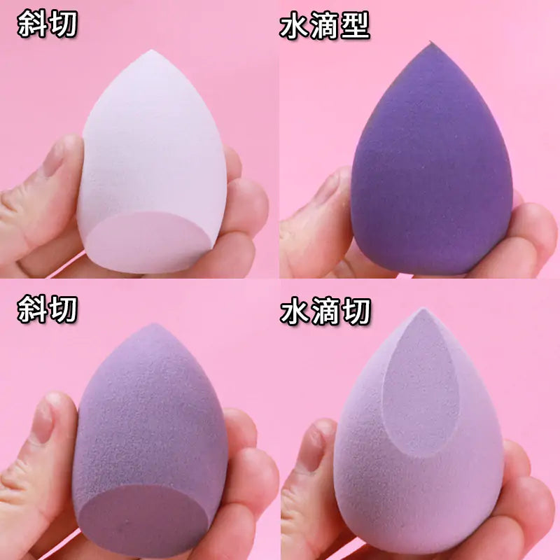 4 Piece Dual-Use Makeup Sponge Powder Puff Set – Dry & Wet Application