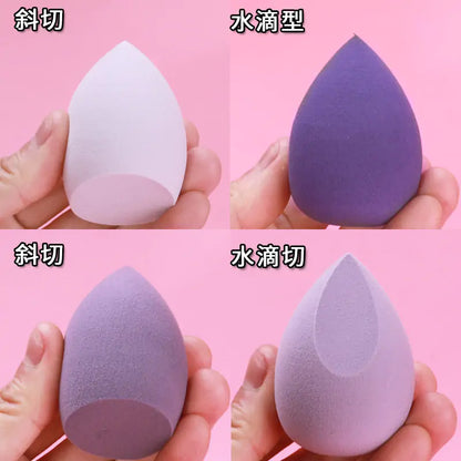 4 Piece Dual-Use Makeup Sponge Powder Puff Set – Dry & Wet Application