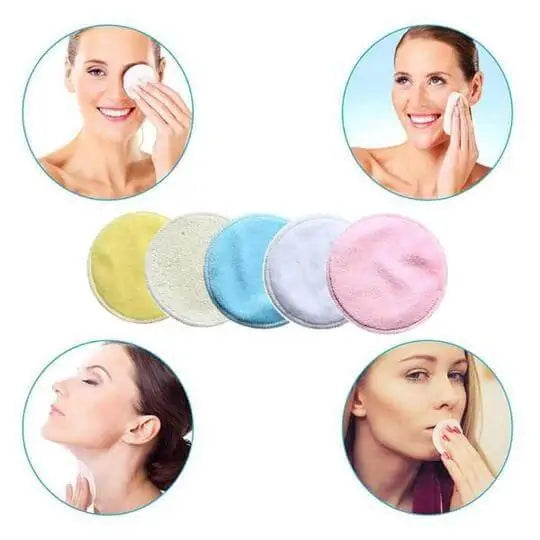 Reusable Bamboo Makeup Pads – Eco-Friendly Cleansing & Makeup Removal Pads