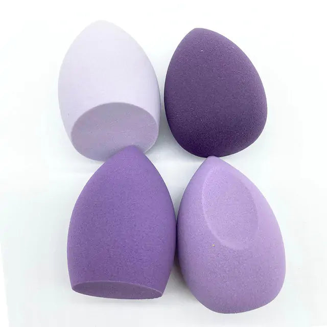 4 Piece Dual-Use Makeup Sponge Powder Puff Set – Dry & Wet Application