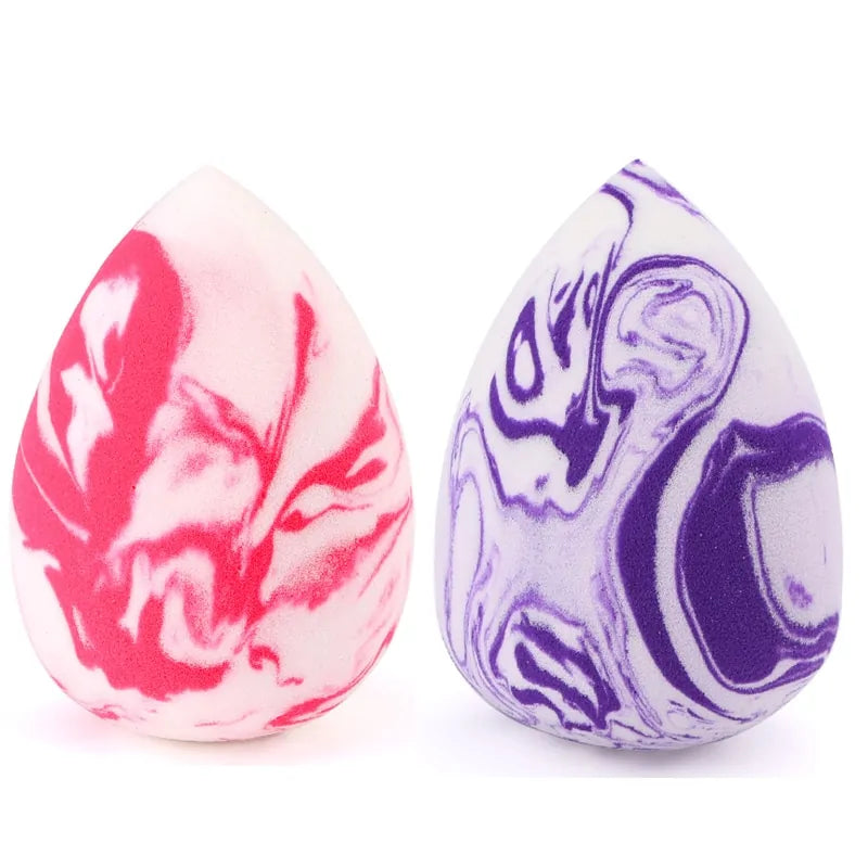 Marbling Water-Drop Makeup Sponge – Flawless Blending for Foundation, Concealer & Powder