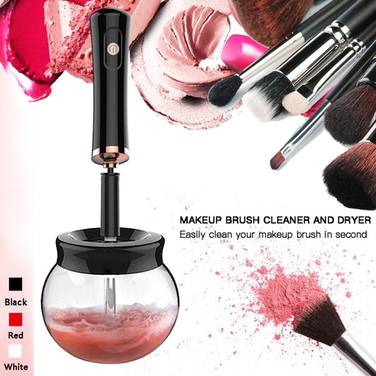 Electric Nylon Makeup Brush Cleaner Tool – Quick & Gentle Brush Washing for All Brush Types