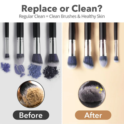 Silicone Makeup Brush Cleaner Pad – Deep-Clean Textured Mat for Residue-Free Brushes